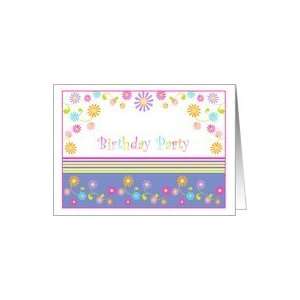   Birthday Party Invitations Paper Greeting Cards Card Toys & Games