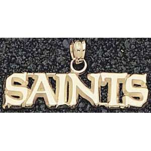  New Orleans Saints Solid 14K Gold Logo Pendant Sports 