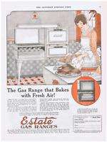 1922 VINTAGE AD   ESTATE GAS RANGE 3 4  