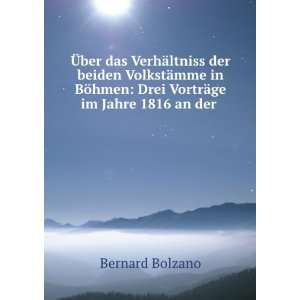 Ã?ber das VerhÃ¤ltniss der beiden VolkstÃ¤mme in BÃ¶hmen Drei 