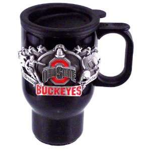  Ohio State Buckeyes 16 oz Black Stainless Steel Travel Mug 