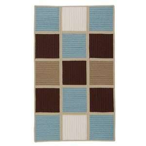   Mills HS45 Simply Home Hopscotch Blue Chocolate Braided Rug Baby