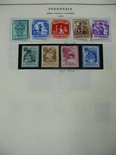 Indonesia Stamp Collection Scott Catalogue $260  