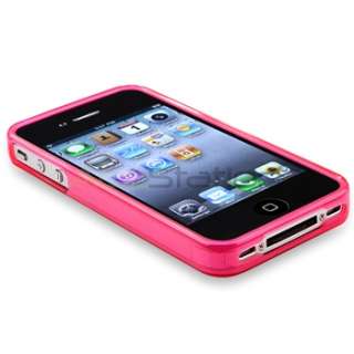   with apple iphone 4 4s clear frost hot pink quantity 1 keep your