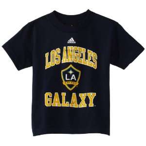  MLS 8 20 Boys Los Angeles Galaxy Distressed Logo Arch S/S 
