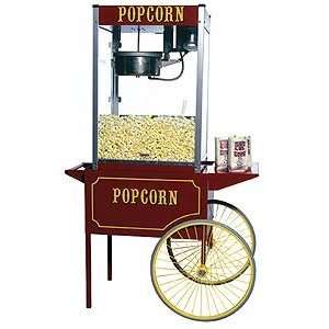  Theater Popcorn Machine with 12oz Kettle and Cart