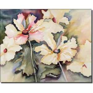 New Day by Phyllis Neufeld   Flowers Floral Ceramic Accent Tile 8 x 