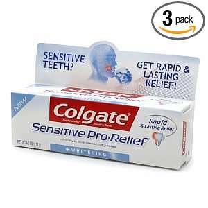  Colgate Sensitive Pro Relief Whitening (Pack of 3) Health 