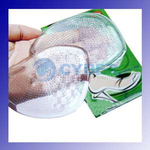 pair Silicone Gel Cushion Insoles Foot Care Shoes Pad  