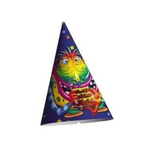  Monster Party Cone Hats (8) Toys & Games