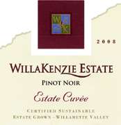 WillaKenzie Estate Estate Cuvee Pinot Noir 2008 