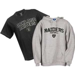   Raiders Youth Belly Banded Hooded Sweatshirt and T Shirt Combo Pack