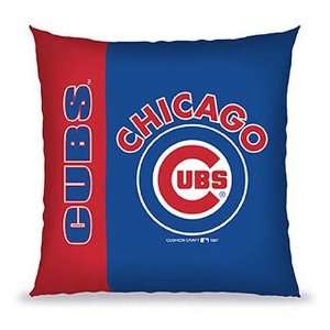  Biederlack Chicago Cubs Vertical Stitch Pillow Sports 