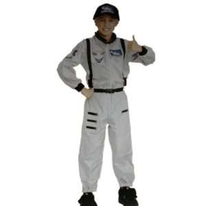   Boys Astronaut Costume & Flight Commander Hat Medium 7 8 Toys & Games