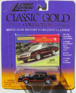 JOHNNY LIGHTNING R3 CLASSIC GOLD 1986 CHEVY MONTE CARLO SS #8  