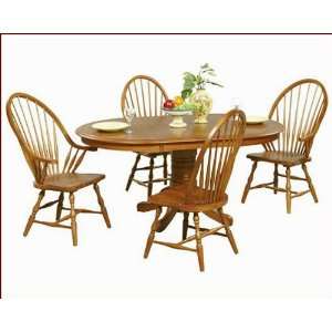  Dining Set Worthington in Medium Oak WO DW24266s Furniture & Decor