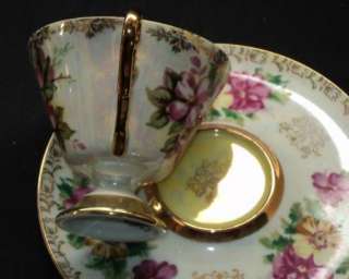Shafford Japan LUSTER MARRIED Pedestal Tea cup and saucer  