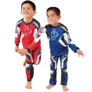    Thor Motocross Toddler Spiral Pajamas   8 Toddler/Blue Automotive