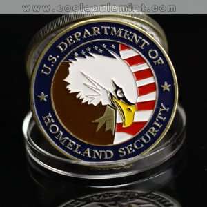   Security Department Colorized Bronze Plated Coins 444 