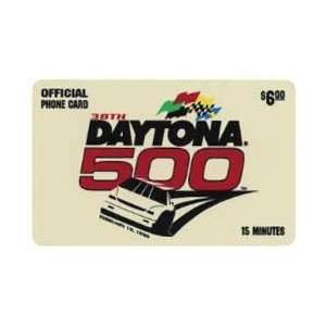   Card $6. Daytona 500 Official Phone Card (38th Race Feb 18, 1996