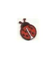 LADYBUG RED/BLACK 1 H IRON ON APPLIQUE/PATCH  