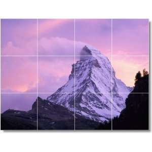  Mountain Photo Mural Tile M136  18x24 using (12) 6x6 