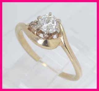 14kwg Round Diamond Engagement/Right Hand Ring .49 ct  