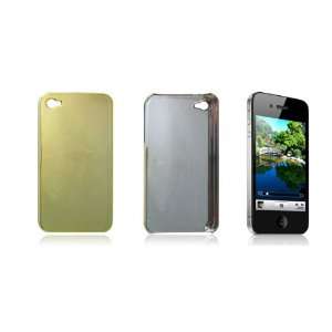  Gino Gold Tone Hard Case Chrome Plated Cover for iPhone 4G 