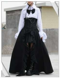 Visual Punk Gothic NANA Long Skirt+underskirt S046 S  
