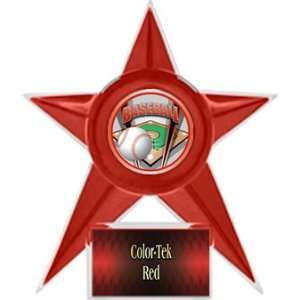 Baseball Stellar Ice 7 Trophy RED TROPHY/RED TEK PLATE   PROSPORT 