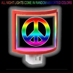  Rainbow Peace Sign Night Light 