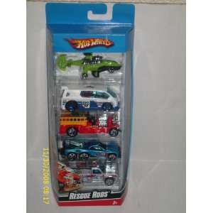  Hotwheels 5 Car Rescue Rods Toys & Games