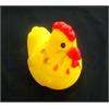 10 x Cute Baby Bath Toys Rubber Race chicken Yellow  