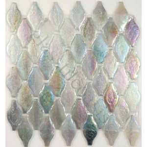   Shapes Grey 1 3/8 x 3 Glossy Glass Tile   14736