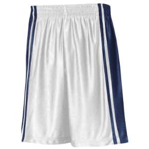 Court Dazzle LONG Game Basketball Shorts WHITE/NAVY AM  