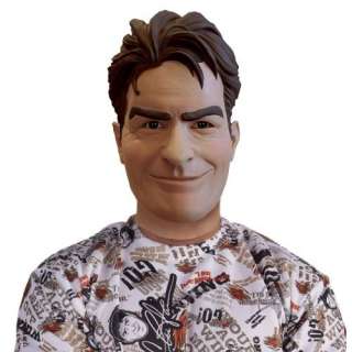  Charlie Sheen Deluxe Overhead Mask Clothing