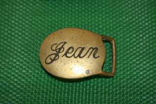 1970s Jean Name Vintage Belt Buckle NOS  