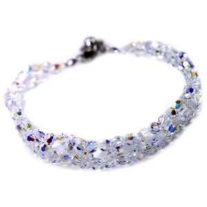    Transparent Swarovski Beads Crystal Bracelet 