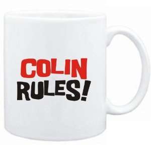  Mug White  Colin rules  Male Names