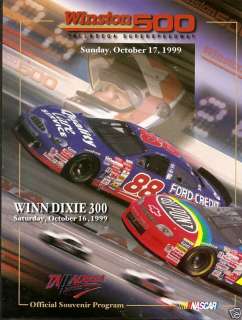 1999 WINSTON 500 NASCAR PROGRAM FROM TALLADEGA  