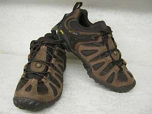   Chameleon 3 Axiom Dark Earth Leather Lace Up Walking Sports Trainers