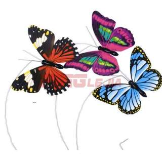 New Mini Solar Powered Color Flying Circle Butterfly LED Light 
