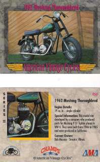 American Vintage 1962 Mustang Thoroughbred Motorcycle 19 cu. in 