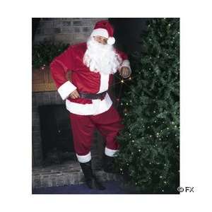  7 Pc Santa Claus Faux Velvet Christmas Suit Costume Toys & Games