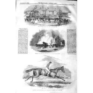    1843 DOCK ELLSMERE PORT SHIP MISSOURI NUTWITH HORSE