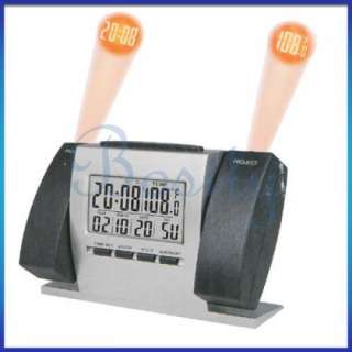 Digital Alarm Clock Thermometer& Calendar& 2 Projection  