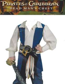 PIRATES OF CARIBBEAN COSTUME Disney Boys Jack Sparrow  