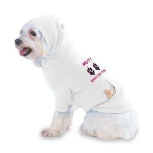  MUTT WOMANS BEST FRIEND Hooded T Shirt for Dog or Cat LARGE 