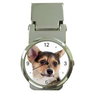  Pembroke Corgi Puppy Dog Money Clip Watch U0740 