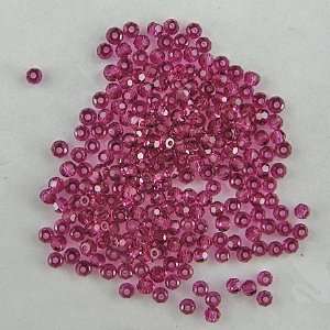  24 2mm Swarovski crystal round 5000 Fuchsia beads